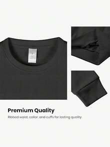 Cute Lace Ghost Halloween Boo Lace Bow Graphic T-Shirt, Casual Crew Neck Long Sleeve High-Quality Fleece Sweatshirt, Nightmare Before Christmas Fall Clothes For Women - 黑色 - 查看 4