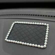 Rhinestone & Flower Decor Car Anti-slip Mat - Black - View 9