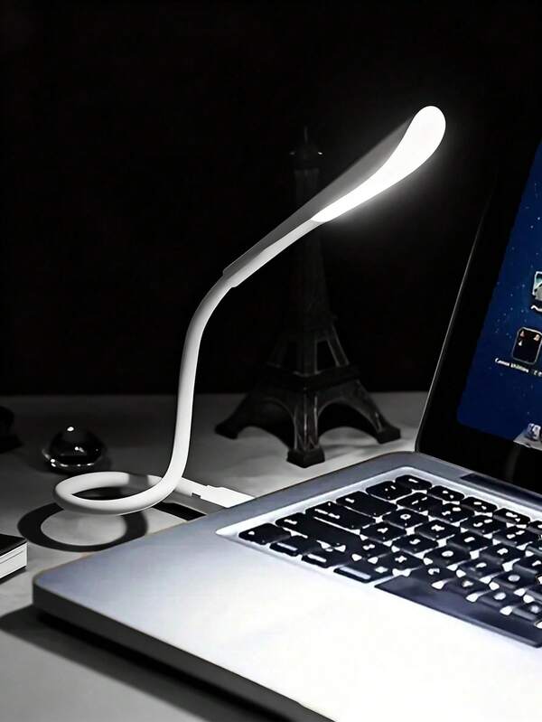1pc USB Powered LED Reading Light For PC Laptop Lighting Touch Independent Desk Lamp, Bedroom, USB Powered Plastic Reading Light, Laptop Lighting|Reading Light|Suitable For Student Dormitory|Computer Office Reading, Essential And Gift For Opening College