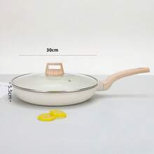 A Set Of Non Stick Cookware - White Granite Surface, Suitable For Induction Cookers, Including Frying Pans And Stew Pots, Soup Pots With Lids, Suitable For Home Kitchen Use - Aluminum Granite Coating Non-stick Pan - View 17