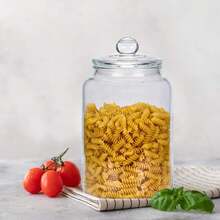 2 Pcs 1.3 Gallon Glass Jars With Lids - Airtight Food Storage Containers, Perfect For Coffee, Snacks, And More - Ideal Gift For Homemakers & Organizers, Includes 2 Scoops, 2 Erasable Pen, And 2 Stickers, Kitchen Essentials|Round Glass Jars|Reusable Glass, Glass Food Storage - 2件5公升玻璃罐 - 查看 7