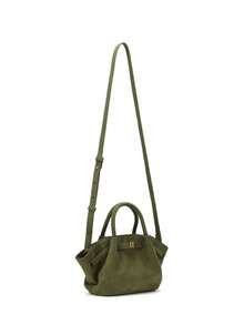 JW 小号女式绒面革黑色、绿色、棕色帆布棕色时尚单肩包、斜挎包手提包，多功能特别版，优雅、宽敞、耐用、轻便，适用于购物、工作、旅行、商务，大容量可装化妆品 - 綠色 - 查看 6