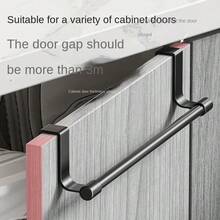 Suporte para toalhas de porta de armário (1 unidade) - Gancho compacto sem furos, ideal para cozinha, banheiro e armários - Perfeito para pendurar toalhas e panos de prato - Fácil instalação, organização de cozinha, armazenamento no banheiro, acessórios modernos para casa, utensílios de cozinha - Multicolorido - Ver 3