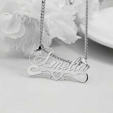 Customized Name Necklace, Heart Crown Necklace, Personalized Cuban Link Name Necklace, Perfect Birthday Gift - Multicolor 3 - View 16