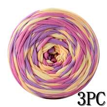 1/3 Pcs T-Shirt Yarn, Woven Fabric Knitted Yarn, Used For Crocheting And Knitting Bags, Cushions, Dolls, Handicraft Crochet Projects - Multicolor - View 47