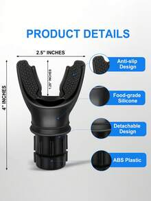 1pc Portable Lung Capacity Resistance Breathing Trainer, Adjustable Muscle Respiratory Training Device, Multi-Color, Beach Essential, Beach Accessory, Compact Breathing Trainer