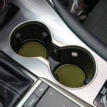 Car Cup Coaster, 4PCS Universal Non - Slip Cup Holders Embedded In Ornaments Coaster, Car Interior Accessories, Black - Màu xanh Ô liu - Xem 5