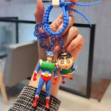 Crayon Shin-chan Superhero Series Keychain - Shinnosuke the Racer Version, Cute Anime Character Accessory - 彩色 - 查看 8