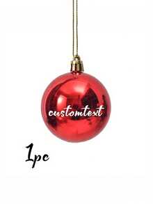 1-100个定制个性化亮面哑光圣诞球装饰品，可定制姓名的红色圣诞装饰品，雪花名字装饰品，定制圣诞礼物，姓氏圣诞装饰品。个性化“圣诞快乐”标牌，搭配节日装饰品，非常适合圣诞树装饰和独特的秘密圣诞老人礼物，圣诞装饰品，圣诞礼品用品。 - 彩色 - 查看 13