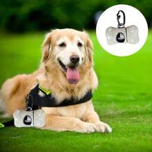 1pc Luxury Rhinestone Studded Pet Poop Bag Holder, Creative Diamond Encrusted Dog Bone Shaped, Reptile-Friendly Plastic Poop Scoop Set, Pet Waste Cleanup Accessory, Essential For Pet Travel, Birthday Party Holiday Gift, Decorative Artwork, Halloween, Thanksgiving, Christmas