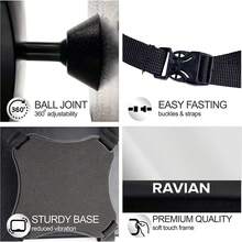 RAVIAN Baby Car Mirror For Back Seat Safest Newborn Essentials With Rear View, Shatterproof, Adjustable To See Rear Facing For Infants, Kids And Pets - A - View 4