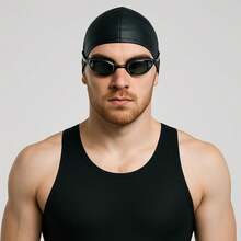 Gafas de natación con tapones auditivos siameses, PUBAMALL protección UV Antivaho sin fugas para hombres adultos Mujeres - 1 - Ver 7