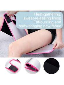 Adjustable Black Leg Sleeve, Leg Shaping Sleeve, Sports Thigh Sleeve, Suitable For Cycling, Running, Basketball - Silver - View 7