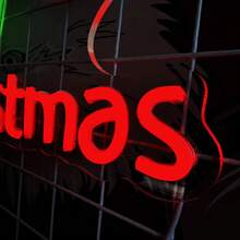 Merry Christmas Neon Sign, Letter Shaped Decorative Light, Indoor Holiday Atmosphere Lamp