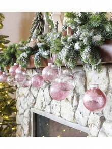 30PCS Pink Christmas Ornaments Sets 2.75" Christmas Ball Ornaments Christmas Tree Ornaments Shatterproof Xmas Balls Bulbs For Holiday Wedding Party Christmas Tree Decoration - 彩色 - 查看 3