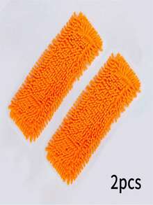 1 件旋转干湿两用 - 雪尼尔平板拖把 - 无需用电，可更换清洁垫，适用于清洁木地板、瓷砖、窗户、厨房、浴室、客厅和卧室，拖把替换垫可水洗重新清洗符合人体工程学设计的拖把 | 雪尼尔清洁垫 - 彩色 - 查看 14