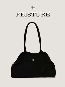 Bolso de mano de alta calidad para mujer, nuevo diseño de otoño/invierno, bolso de gran capacidad para ir al trabajo y viajar - Negro - Ver 10