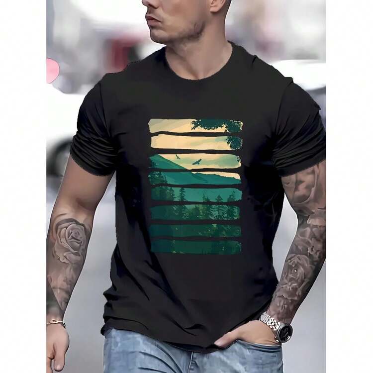 Men T-Shirts - Black - View 1