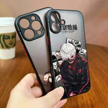 ,  IPhone Case, Anime Tokyo G-Ghoul K-Kaneki Ken Matte Phone Case For IPhone 16 16E 15 14 13 12 11 Pro XR XS X 8 7 SE Plus Max Clear Hard Cover - SFBLA01 - 查看 4