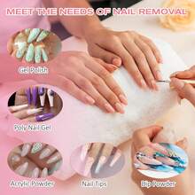 200 PCS Nail Remover Foil Wraps, Nail Foils Soak Off, Gel Nails Polish Remover, Nail's Polish Removers Nails Foil Wraps With Cotton Pads (Silver) - 銀色 - 查看 7