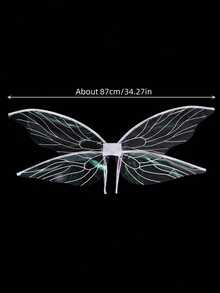 1pc Fairy Wings Party Costume, Butterfly Wings, Carnival Decoration Performance - Multicolor - View 5