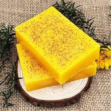 Moisturizing Turmeric Soap, Handmade With Natural Extracts, Comes With A Free Foam Net, Creates Rich Lather, And Prevents Dryness For All Skin Types. - Yellow - View 6
