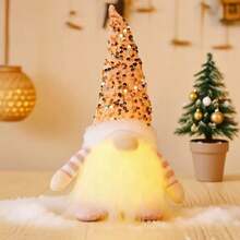 1PCS/3PCS/5PCS Christmas Gnome Handmade Sequins Hat Christmas Decoration Dwarf Christmas Luminous Faceless Doll Ornaments Light Up Elf Fall Gnomes Thanksgiving Table Christmas Gnome Handmade Sequins Hat Christmas Decoration Dwarf Christmas Luminous Faceless Doll Ornaments Light Up Elf Fall Gnomes Thanksgiving Table Decor