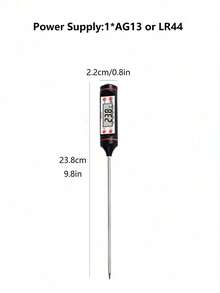 1pc Digital Instant Read Thermometer - Multifunctional, Precise Probe Ideal For Meat, BBQ, Milk And Candy, Great For Home And Professional Use