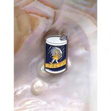 1pc Cute Salty Cans Enamel Pin, Brooch For Hats, Backpacks, Clothes, Decorations, Scarves, Gift - Nhiều màu - Xem 4