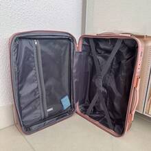 Carry-On Luggage Kit + Toiletry Bag, High Quality, 4 Double Wheels 360 Degree Rotation/ Travel Suitcase - Hoa hồng vàng - Xem 9