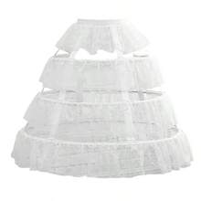 Lolita Petticoat 3-Layer Hoop With Lace Trim | For Adult, Party & Daily Wear