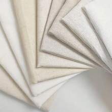 100/200cm Solid Color Linen Fabric Decorative Linen Fabric DIY Handmade Fabric Can Be Used For DIY Curtains, Suitcases, Cushions, Pillows, Sofa, Tablecloth, Cream Yarn Fabric