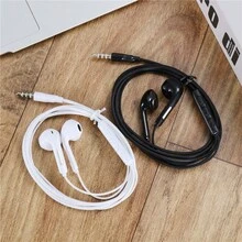 黑/白/红/蓝4色新款3.5mm有线耳机，内置麦克风，音量可调，半入耳式，高清通话，音乐播放，适合学生礼品耳机，跑步运动礼品耳机，兼容/小米/荣耀/Oppo/Vivo/三星/华为等安卓智能手机