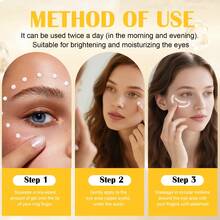 SUMIFANG Juego de crema hidratante para ojos de día y noche - Cuidado diario e hidratación, hidratación profunda, reafirmación de la piel alrededor de los ojos - Conveniente, de fácil absorción, sin alcohol - Contiene ácido hialurónico, extracto de granada, que bloquea la humedad en tu piel