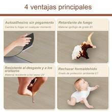 Sabiduría simple 5 ㎡   Piso vinilico autoadherible,Paquete de pvc autoadheribles,Piso laminado de gruesa de 2 mm,Piso pvc autoadherible para cocina,Sala de estar,Dormitorio,Oficina (8812) - 830-8 - Ver 5