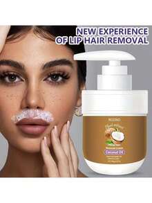 Lip Hair Removal Cream, Natural Coconut Essence + Aloe 100g1.75f1.Oz, Mild And Non-Irritating, Suitable For Underarms, Lips, Arms, Legs, Back And Private Parts, 5 Minutes Strong Hair Removal, Lasting Effect - 彩色 - 查看 11