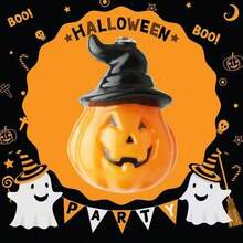 Linternas de calabaza de Halloween, luces de colores, decoraciones, ambiente de mueca en la habitación, guirnalda de luces, gorro con LED, decoración navideña