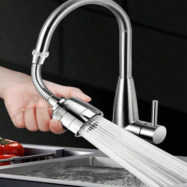 1 قطعة موسع حنفية رأس فوهة مرشح مضاد للرذاذ عالمي لحنفيات المنزل، دش المطبخ، موفر للمياه عالي الأداء