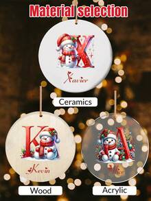 LICVIC 1 pezzo Decorazioni natalizie personalizzate, decorazioni natalizie personalizzate con nome, decorazioni per albero di Natale, set di decorazioni natalizie, decorazioni natalizie per interni, decorazioni natalizie per albero di Natale, decorazioni natalizie carine per la famiglia, regali di Natale personalizzati. Regali personalizzati per donne, uomini, madre, padre, mamma, papà