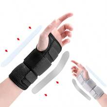 Carpal Tunnel Wrist Brace Support With 3 Straps And Metal Splint Stabilizer For Men Women - Multicolor - View 2