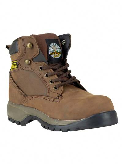 Bota Industrial Trabajo Dama Casco Poliamida Café  Calzado Profesional Resistente Duradera Confortable Seguridad Antideslizante Diseño Ergonómico Plantilla Acolchada Material Premium Impermeable Protección Laboral Zapatos Mujer Trabajos Pesados