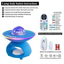 Moderne RGB Projektionslampe - Dekorative Tischlampe, USB aufladbarer Lautsprecher, perfektes Festival-Geburtstagsgeschenk für Freunde