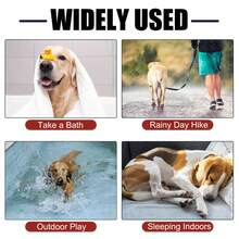 速干狗浴袍，条纹狗毛巾浴袍，超强吸水宠物浴袍，带可调节腹带，面料柔软