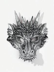 1pc Dragon Mask, Masquerade Party Mask, Halloween Decoration Prop, Halloween Carnival Mask - Multicolor - View 18