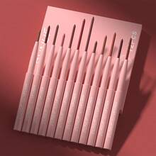 DUNUF 12 Pcs Durable Waterproof Lip Liner Matte Durable Easy To Color Non-Stick Cup No Fading No Beginner Friendly Exquisite Gift - Nhiều màu - Xem 13