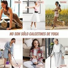 4 Pares de Calcetines de Yoga,calcetines antideslizantes para pilates,Ballet,Entrenamiento Descalzo,Baile,Fitness,Varios colores - Calcetines largos-Negro+Gris Oscuro+Gris+Blanco - Ver 7