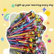 15/30 buc + 1 ascuțitoare, creioane din lemn HB de culoare aleatorie cu radiere - design creativ în formă de animal colorat, radiere înlocuibile, material din lemn natural potrivit pentru școală, birou și rechizite de artă