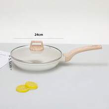 A Set Of Non Stick Cookware - White Granite Surface, Suitable For Induction Cookers, Including Frying Pans And Stew Pots, Soup Pots With Lids, Suitable For Home Kitchen Use - Aluminum Granite Coating Non-stick Pan - View 14
