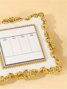 1 Stück Gold-Weiß Schalter Aufkleber, verwendet für Schalter Dekoration und Halloween, Weihnachten, Heim Wanddekoration