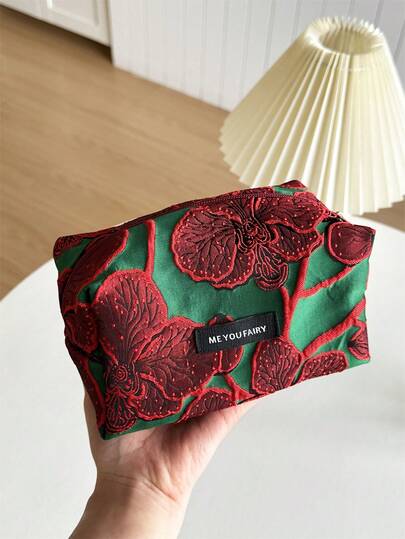MEYOU FAIRY AGG, Small And Fresh Sized Makeup Bag For Women, Inner Bag, Portable Travel Wash Bag, Hand-Held Bag, Versatile Skincare Storage Bag, Women's Sanitary Napkin Storage Bag, Gift For Mom To Girlfriend, Student Pencil Case